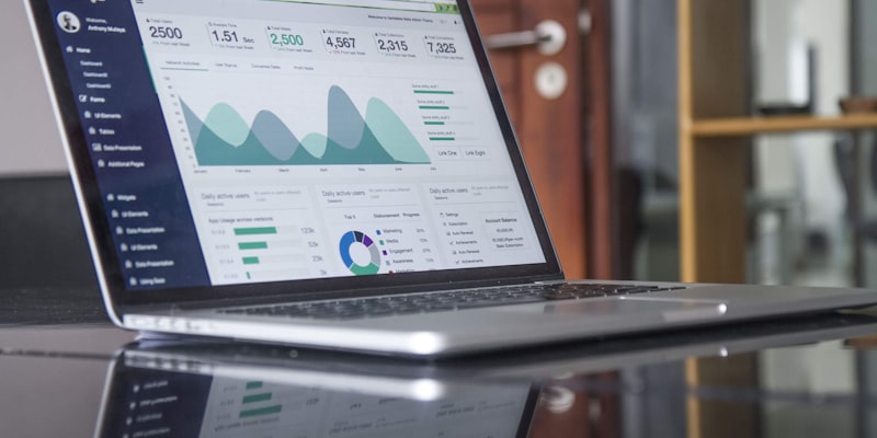 Budget spreadsheet template on screen