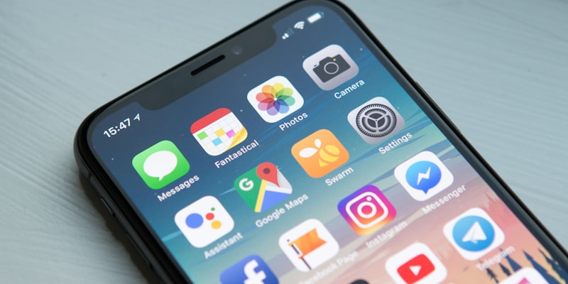 Smartphone with budgeting app